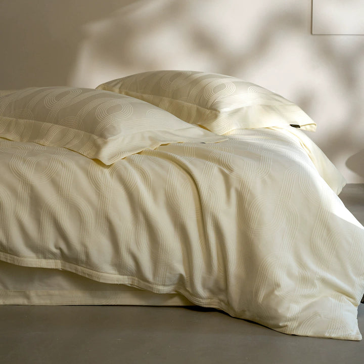 Luxury Jacquard Satin Duvet Cover Set