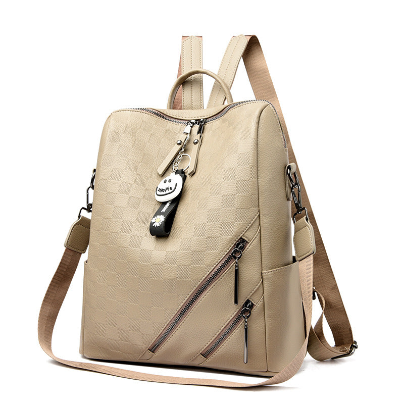 Checkered Pattern Stylish Backpack Stornfield
