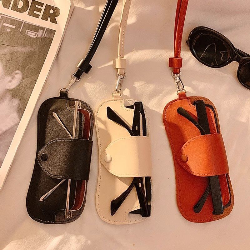 Leather Eyewear Case with Adjustable Strap Stornfield