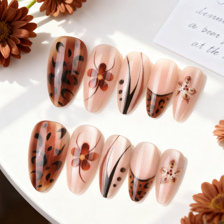 Artistic Press-On Nail Art Stornfield
