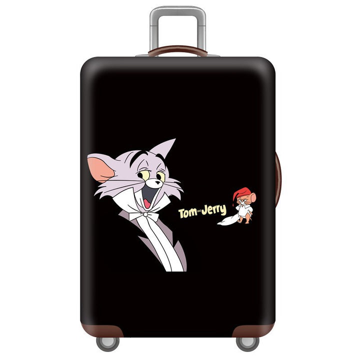 Unisex nan hard shell suitcase with Tom and Jerry design, telescopic handle and smooth-running swivel wheels Stornfield