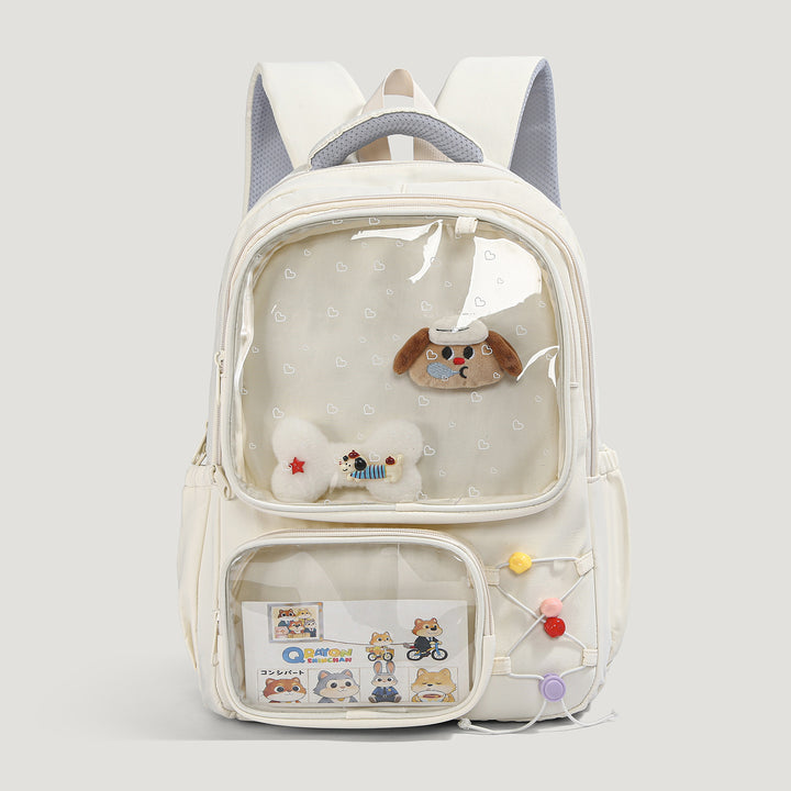 Playful Illustrated Dog-Themed Backpack Stornfield