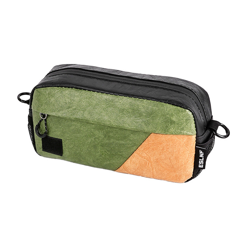 compact waterproof bicycle handlebar organizer pouch with multi-compartment storage and detachable strap Stornfield