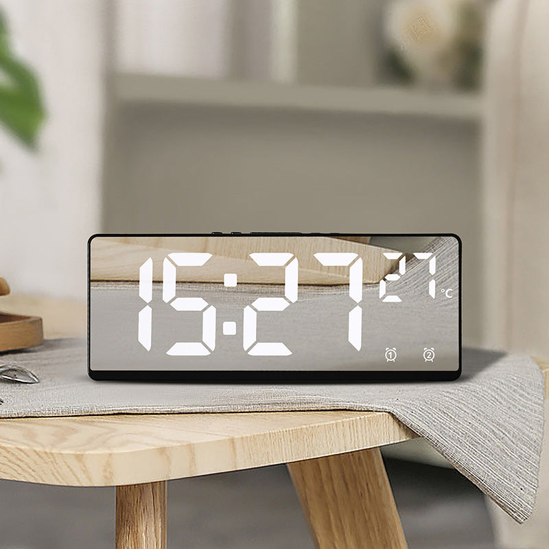 Digital alarm clock with temperature sensor and mirror function Stornfield