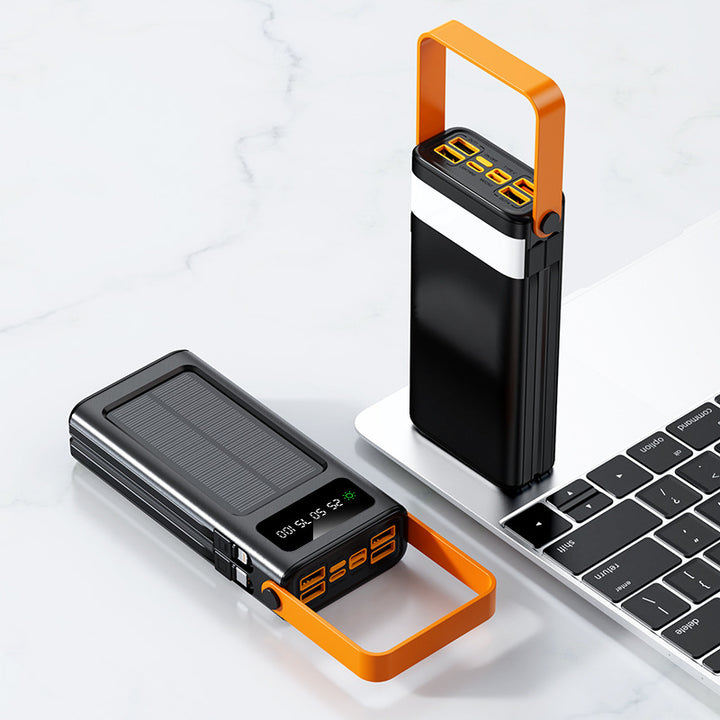 Portable Solar Power Bank with Innovative Hybrid Charging System Stornfield