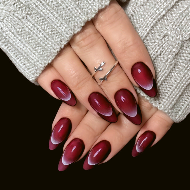 Artistic Ombre Pointed Press-On Nails Stornfield