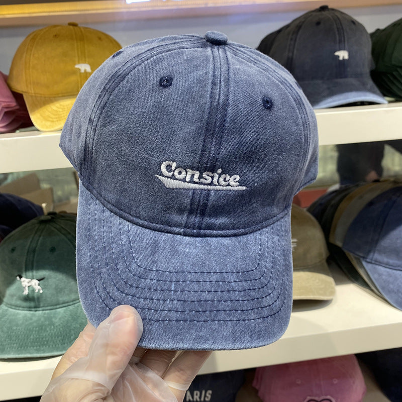 Men's Distressed Adjustable Denim Baseball Cap Stornfield