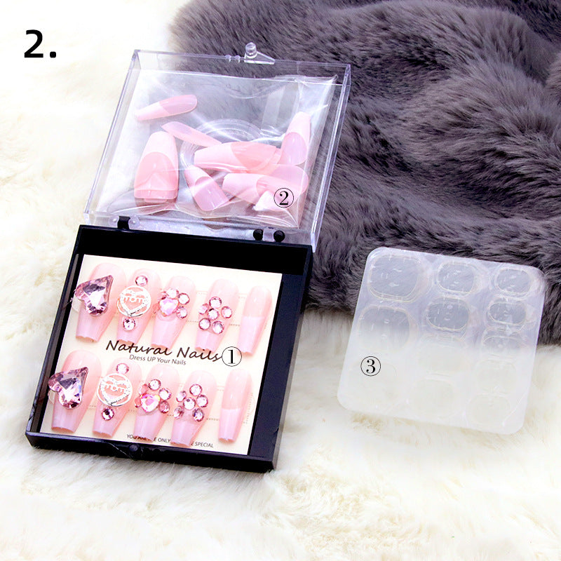 Elegant Pre-Designed Press-On Nail Set Stornfield