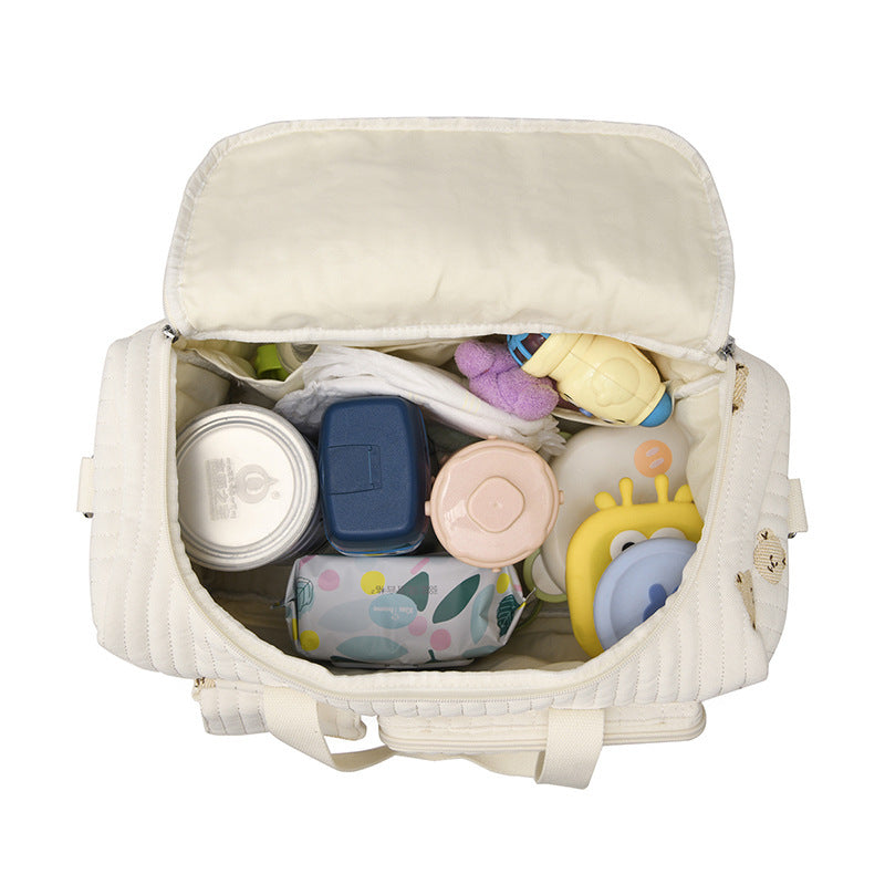 Multi-Pocket Quilted Travel Duffel Bag Stornfield