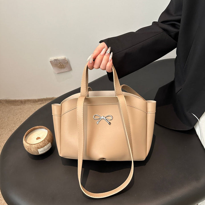 Elegant Bow Accent Handheld Tote Bag Stornfield