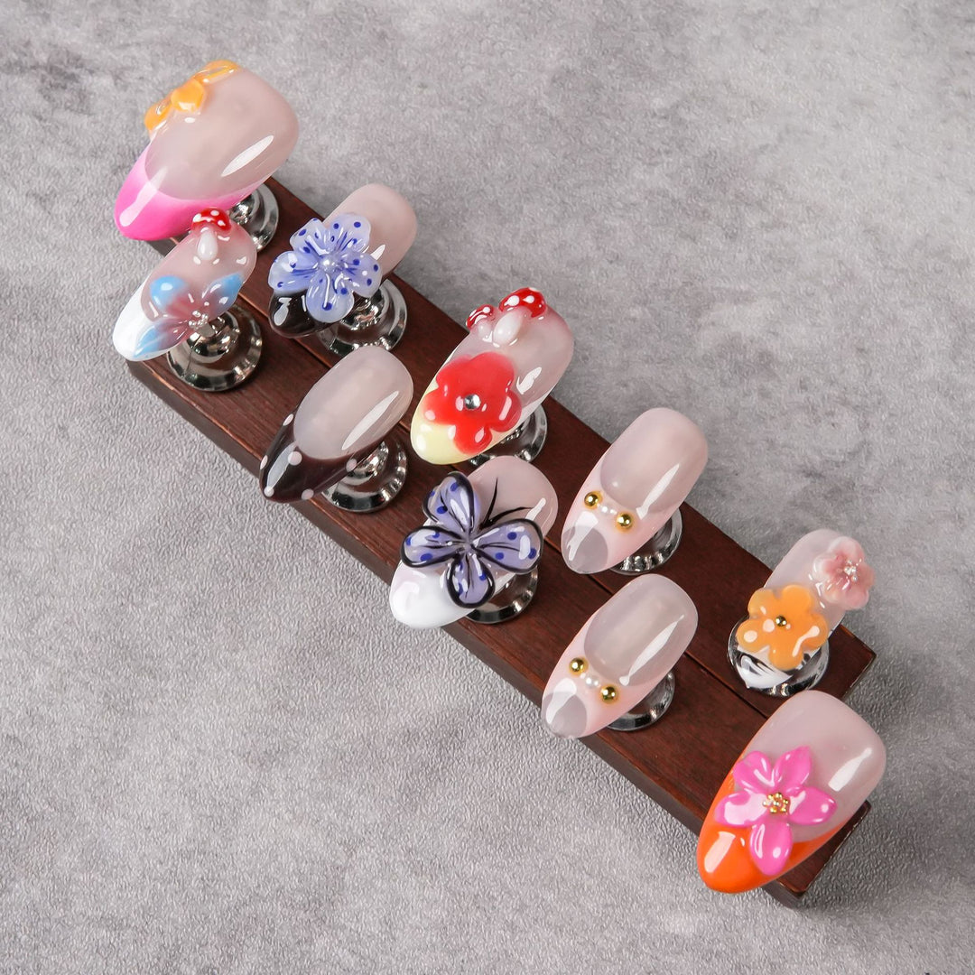 Decorative Floral Press-On Nails  1791254780