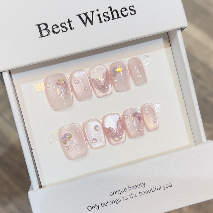Themed Press-On Nail Art Set with Hello Kitty Designs Stornfield