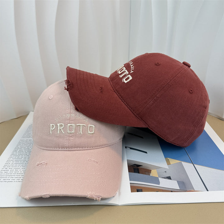 Men's Vintage-Inspired Distressed Baseball Cap Stornfield