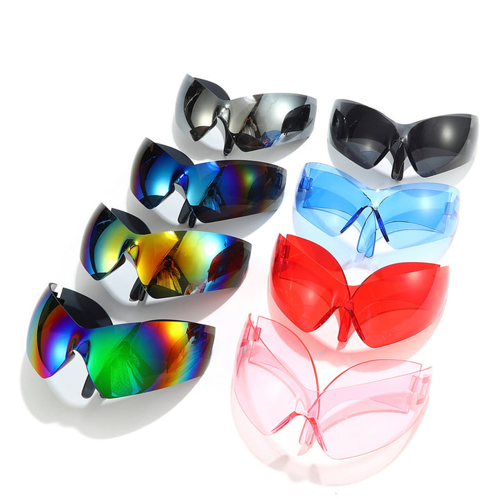 Futuristic Oversized Shield Sunglasses Stornfield