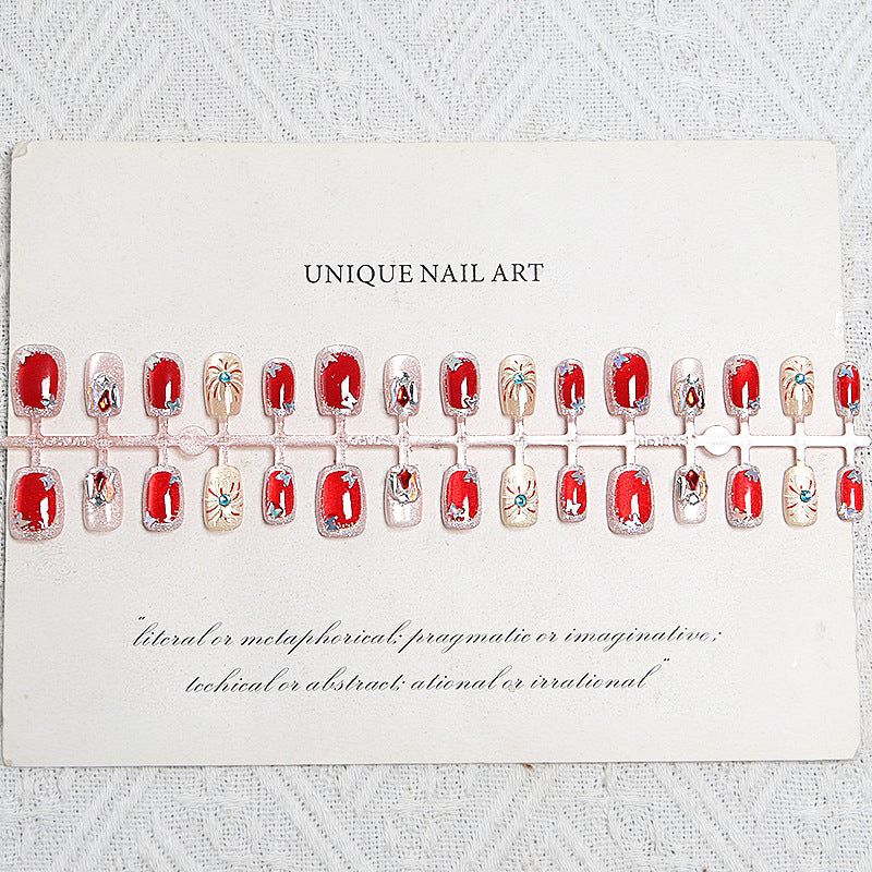 Nail set with sparkly glitter and creative design accents Stornfield