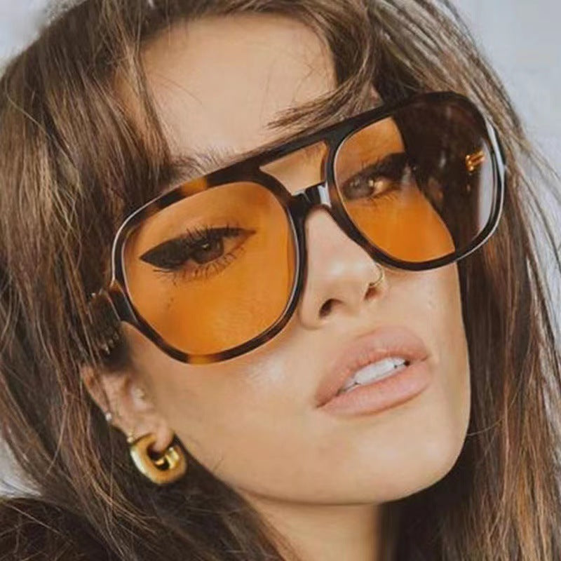Women's fashionable oversized sunglasses with striking pattern Stornfield