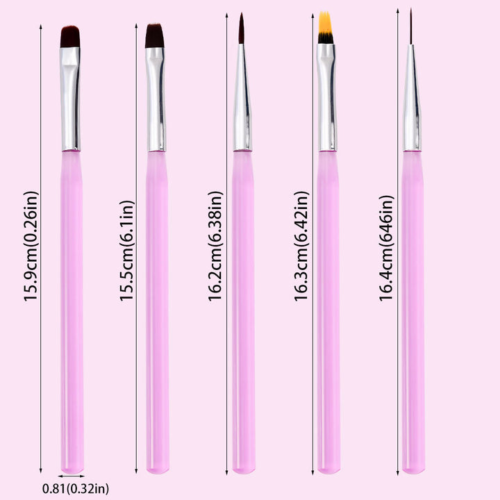 Professional Nail Art Detail Brush Set Stornfield