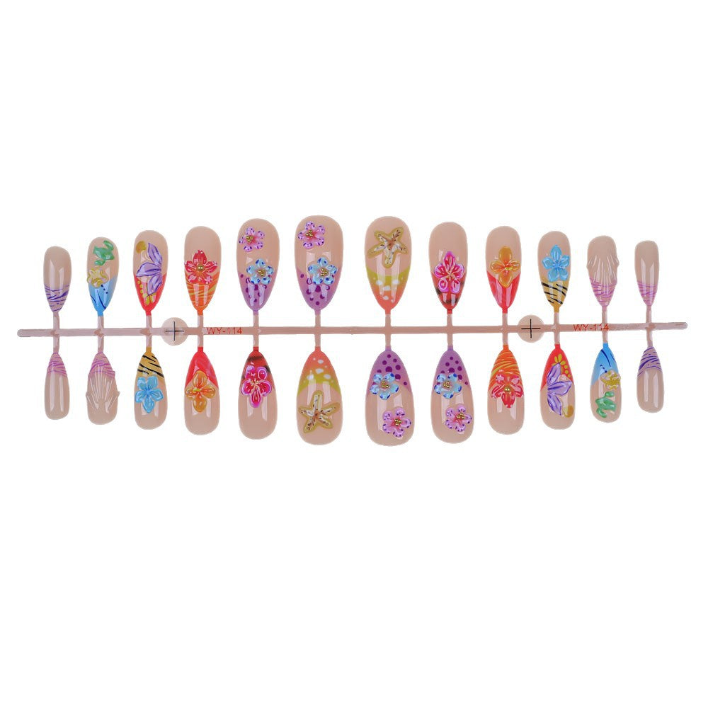 Creative Floral Embellished Press-On Nail Collection Stornfield