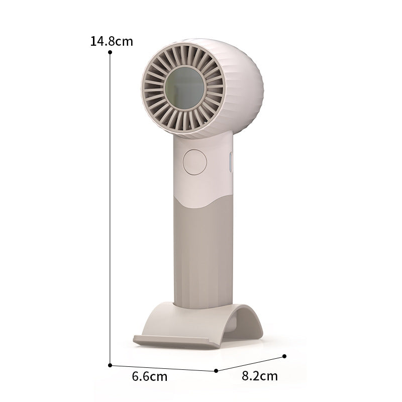 Ladies portable mini hand fan with integrated holder Stornfield