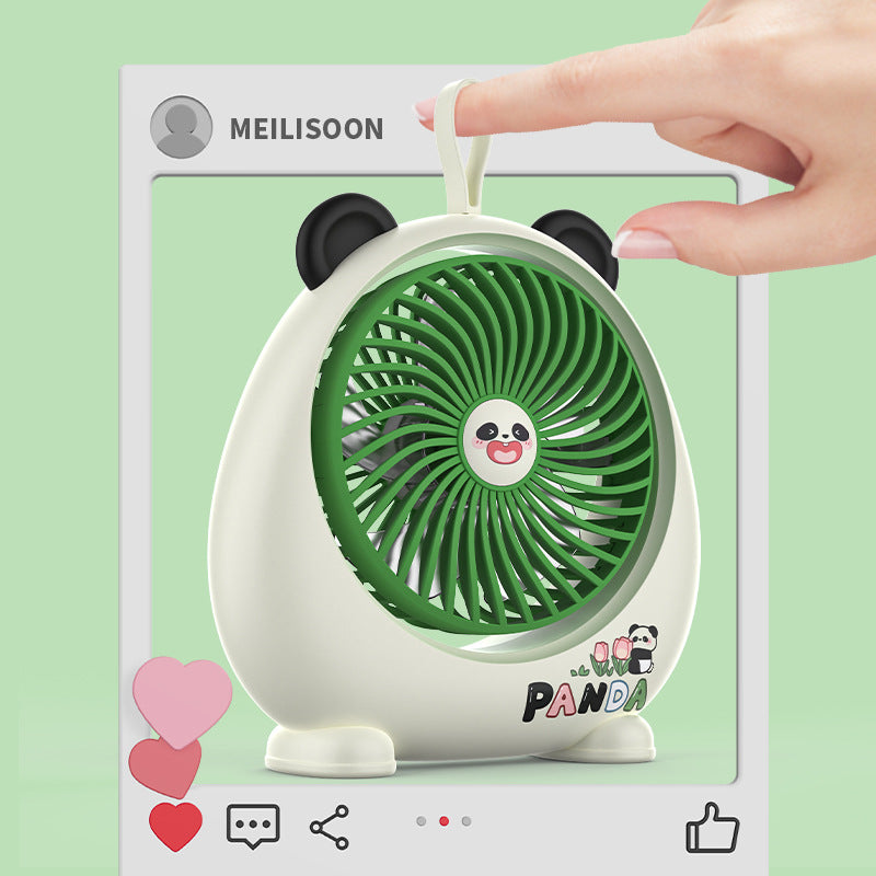 Women's portable mini fan in cute panda design Stornfield