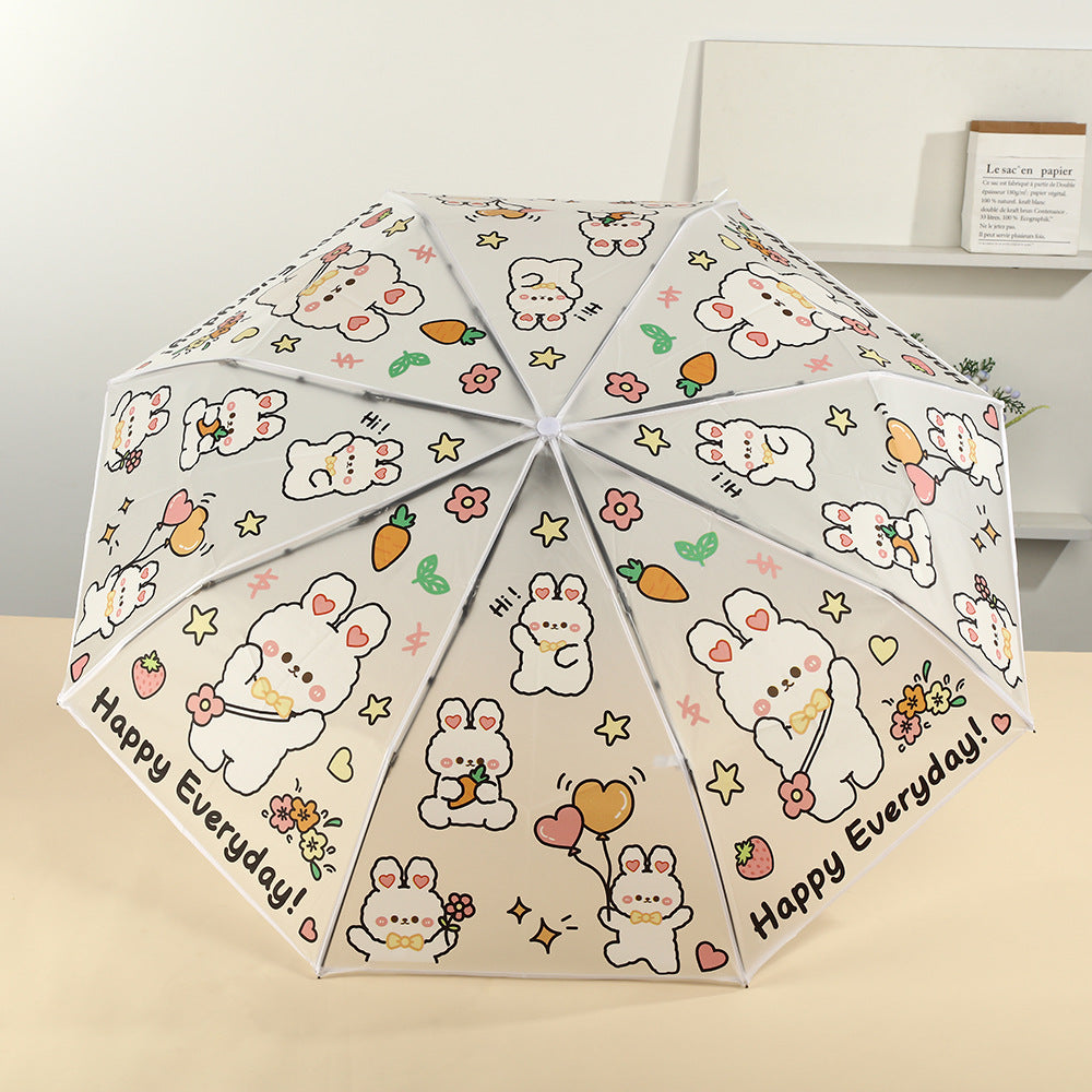 Women folding umbrella with cute animal design Stornfield