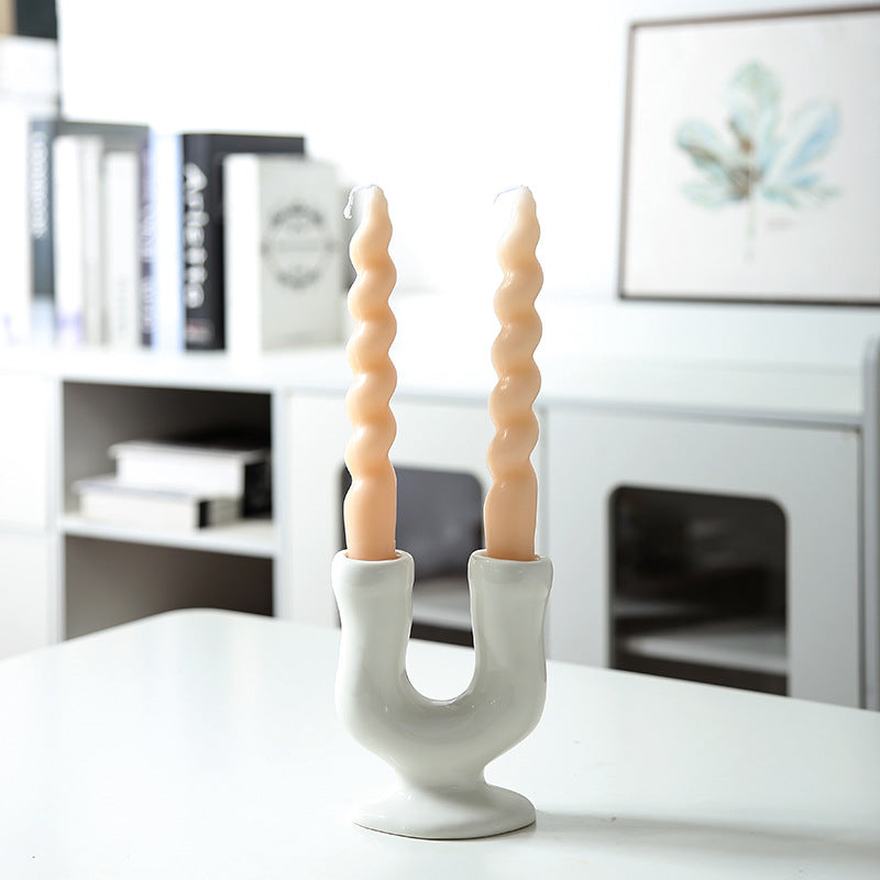 Artistic Double Chamber Candle Holder Stornfeild