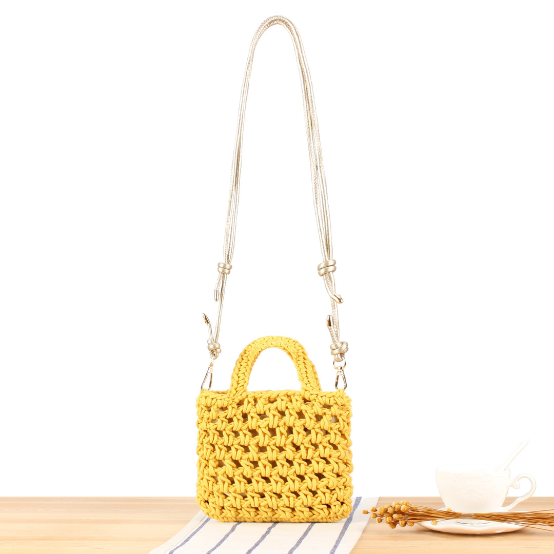 Handbag Made of Handmade Macrame with Adjustable Shoulder Strap Stornfield
