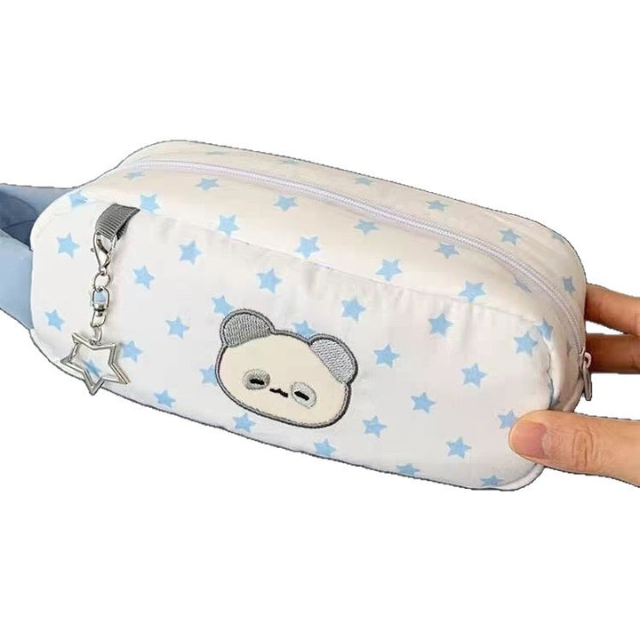Plush Panda-Themed Pencil Case