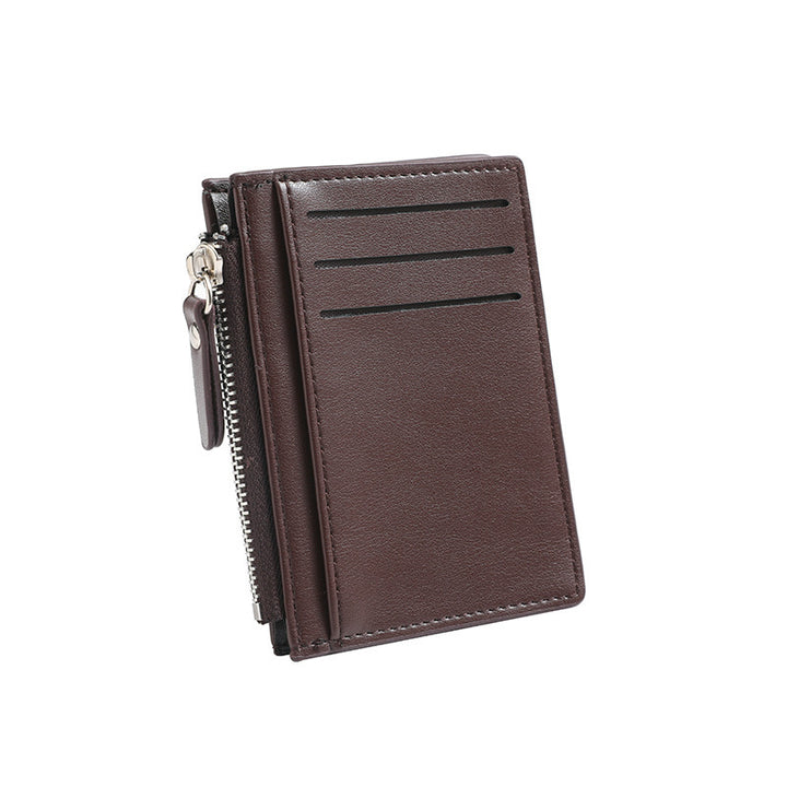 Compact Zippered Leather Cardholder Stornfield