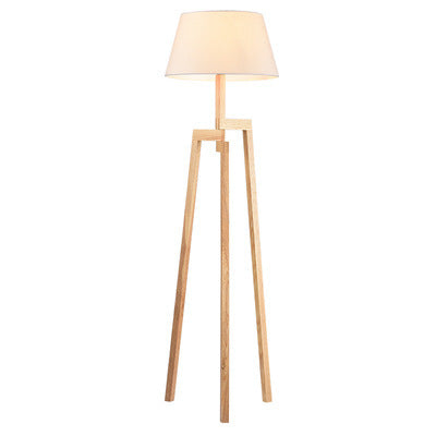 Modern Wooden Tripod Floor Lamp