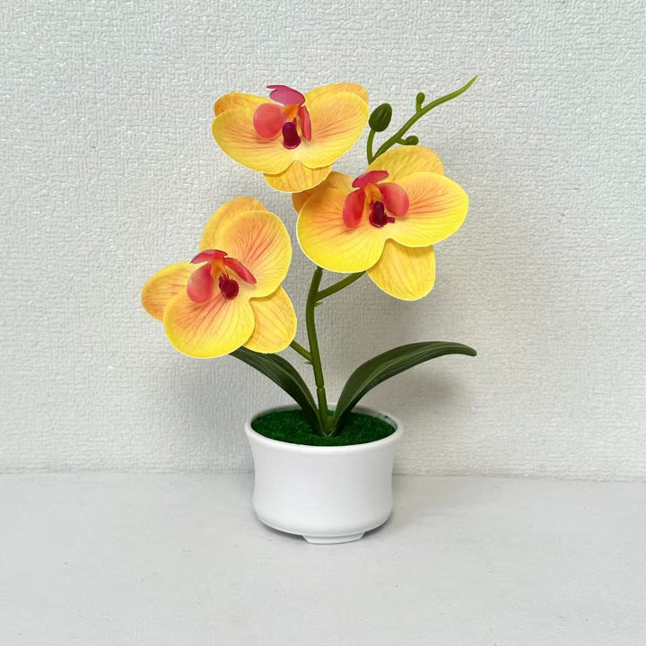 Artificial Orchid Plant for Indoor Home and Office Decor