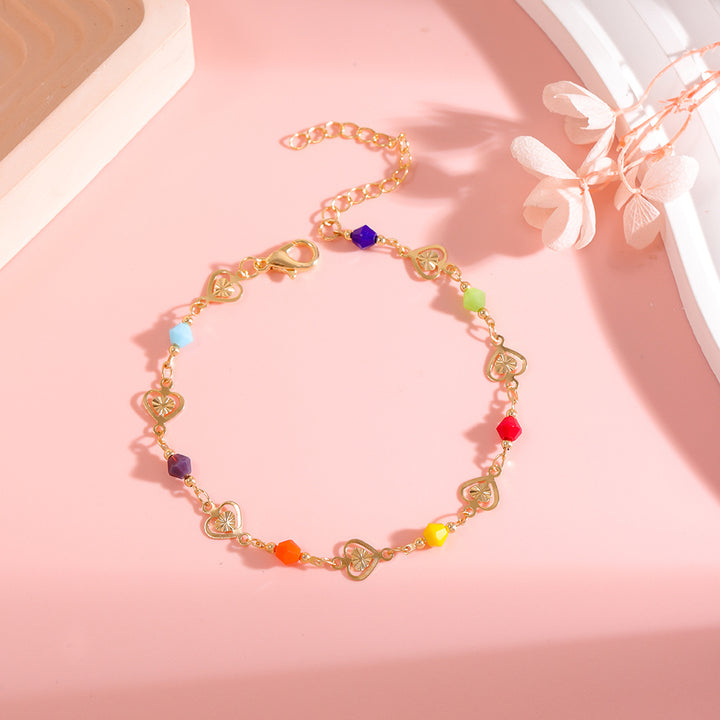 Colorful Heart Charm Bracelet Stornfield
