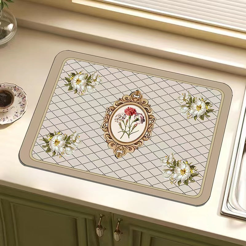 Floral Decorative Kitchen Mat Stornfield
