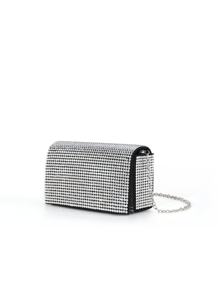 Glamorous Crystal-Embellished Evening Clutch
