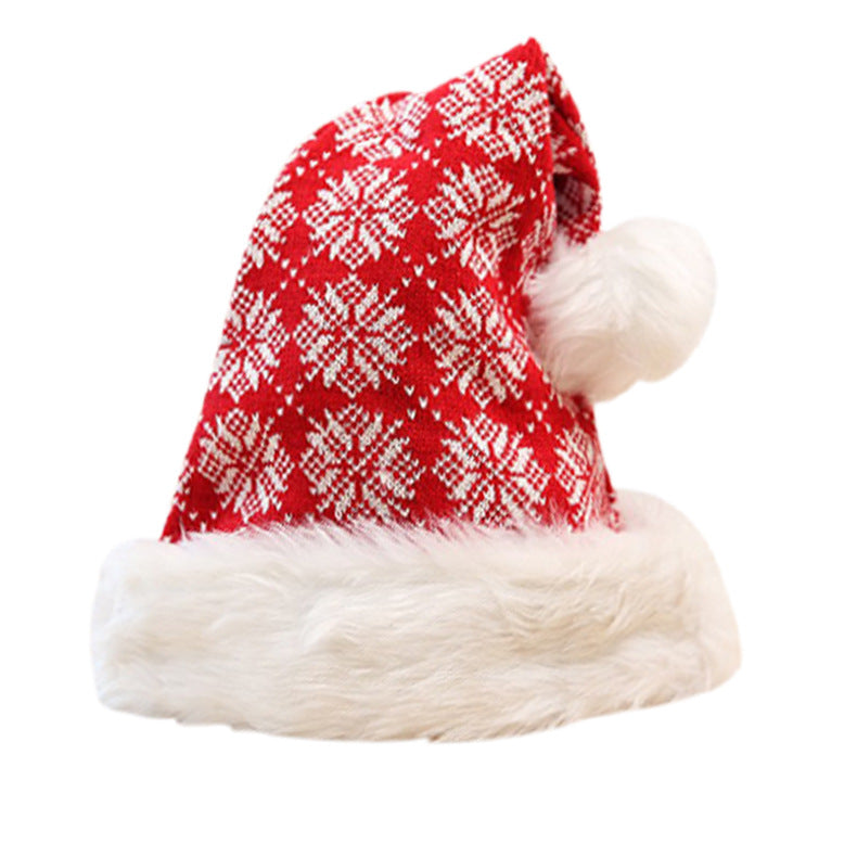 Festive Christmas hat with plush trim