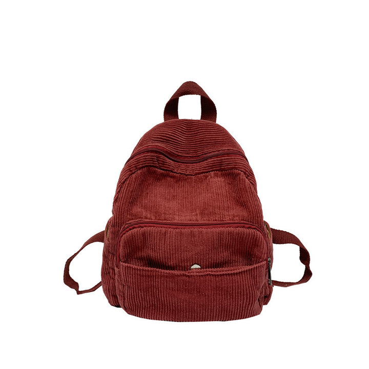 Corduroy Textured School Backpack Stornfield