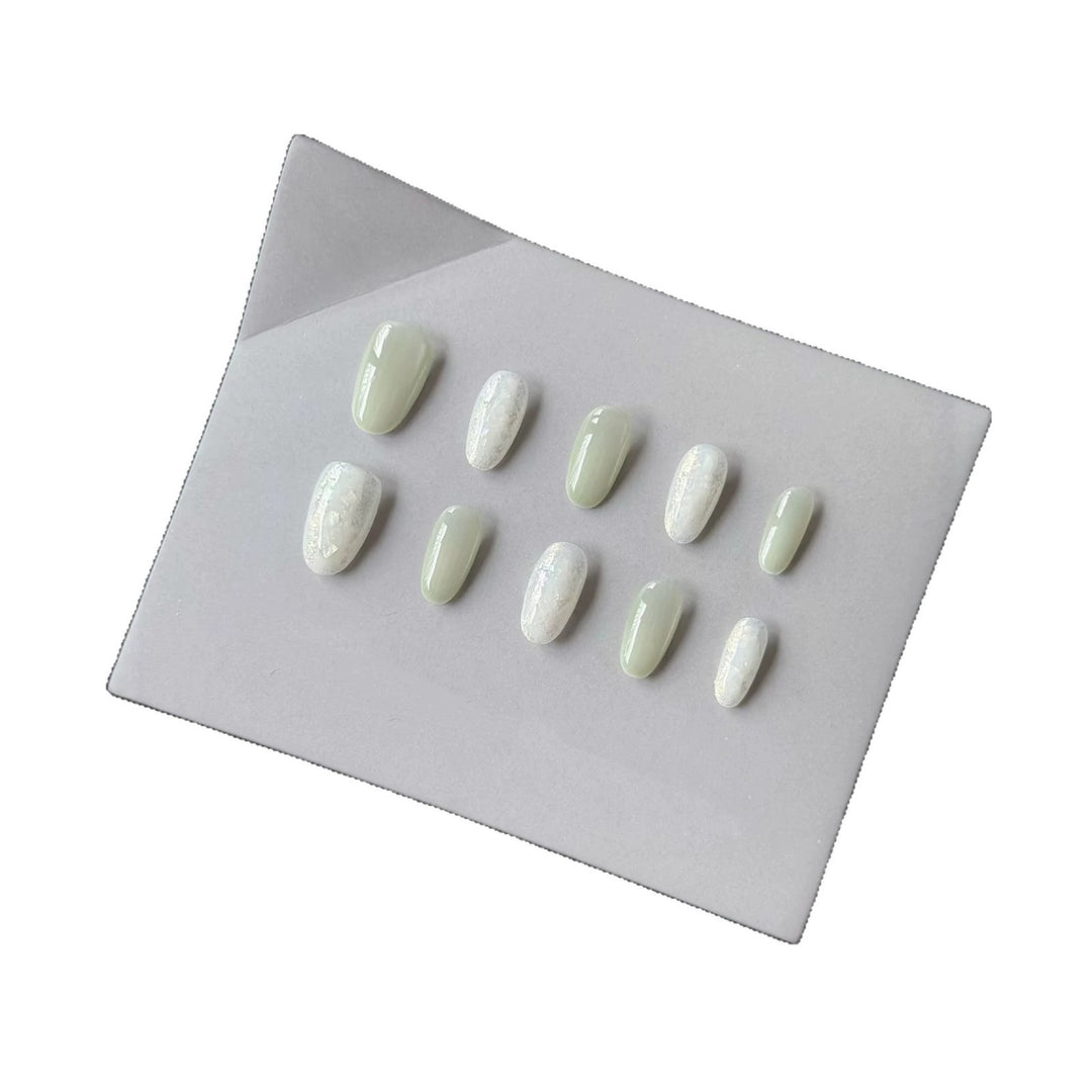Premium Press-On Nail Set with Elegant Textured Designs