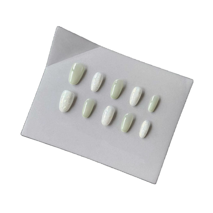 Premium Press-On Nail Set with Elegant Textured Designs