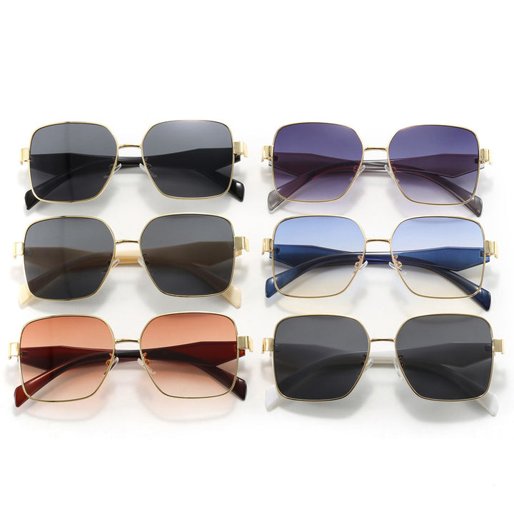 Women stylish square sunglasses with curved frame Stornfield