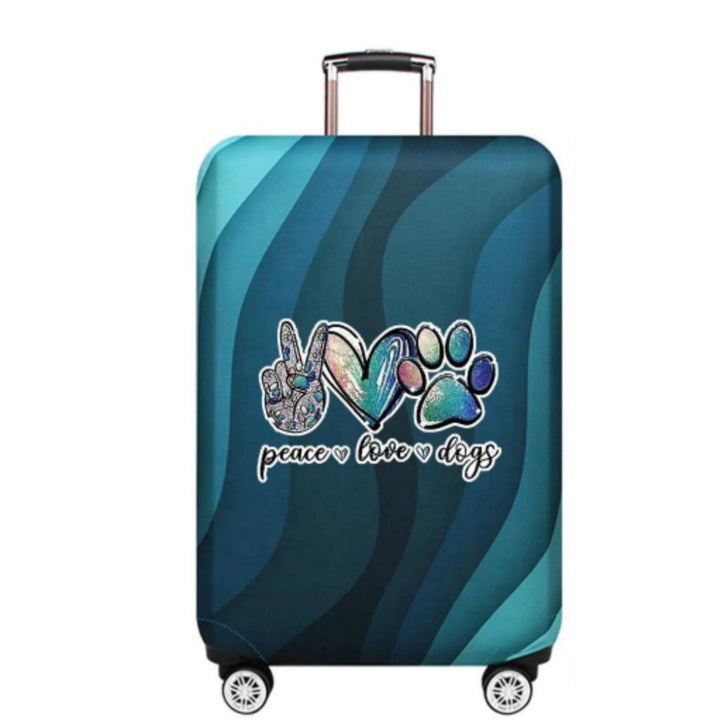 Women's hard-shell suitcase with playful paw print pattern Stornfield