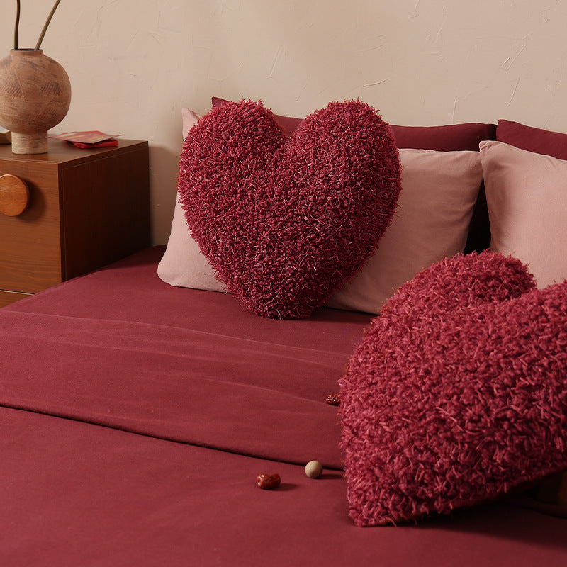 Heart-shaped plush cuddle pillow Stornfield