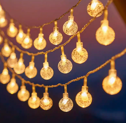 Outdoor Solar Star And Globe String Lights With Waterproof Copper Wire Stornfield