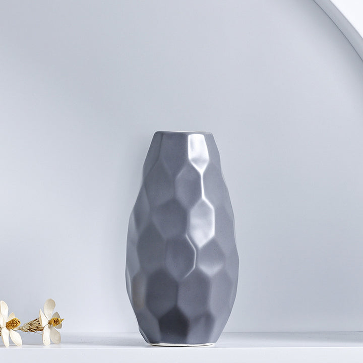 Unique Geometric Ceramic Vase Stornfeild