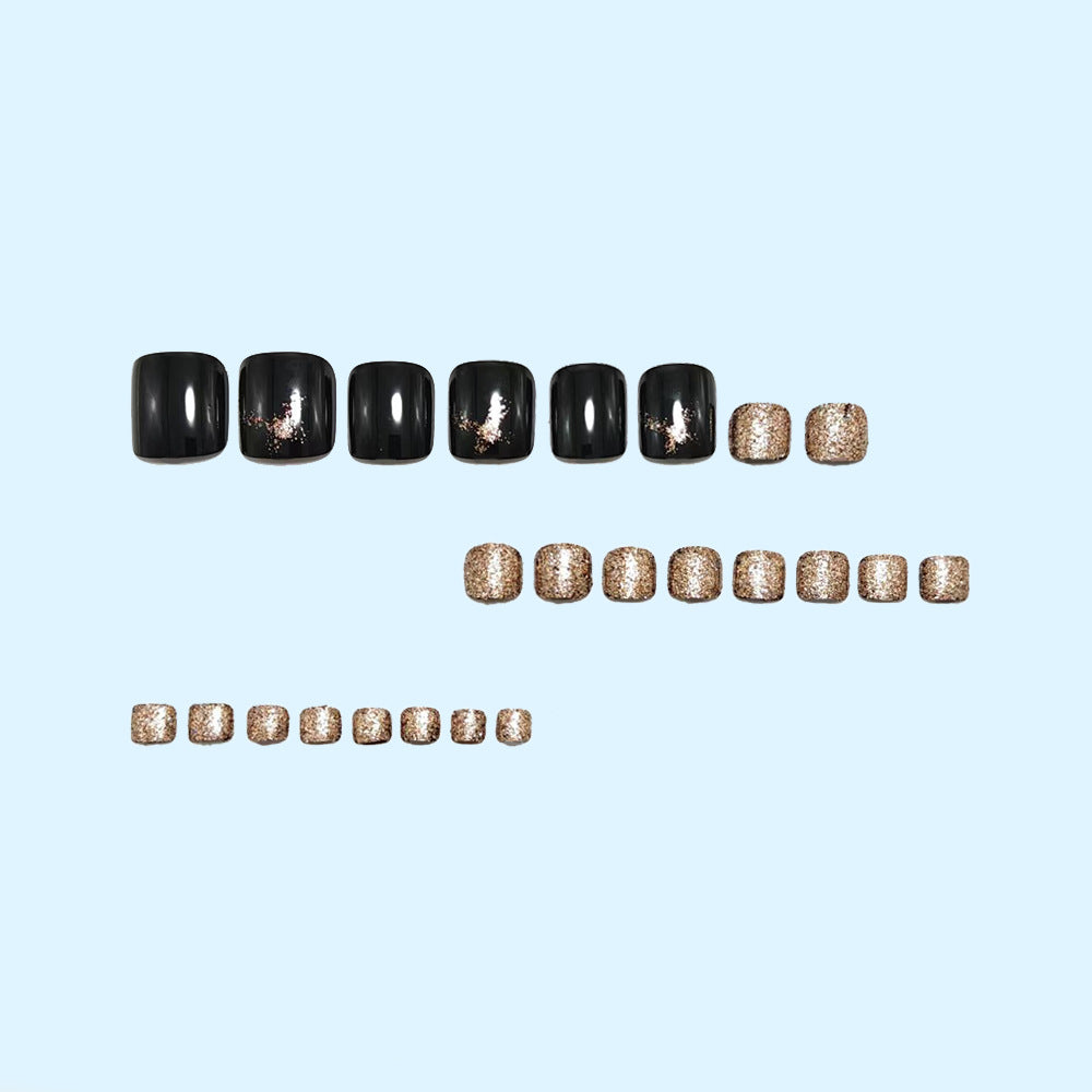 Glitter-accented artificial nails Stornfield