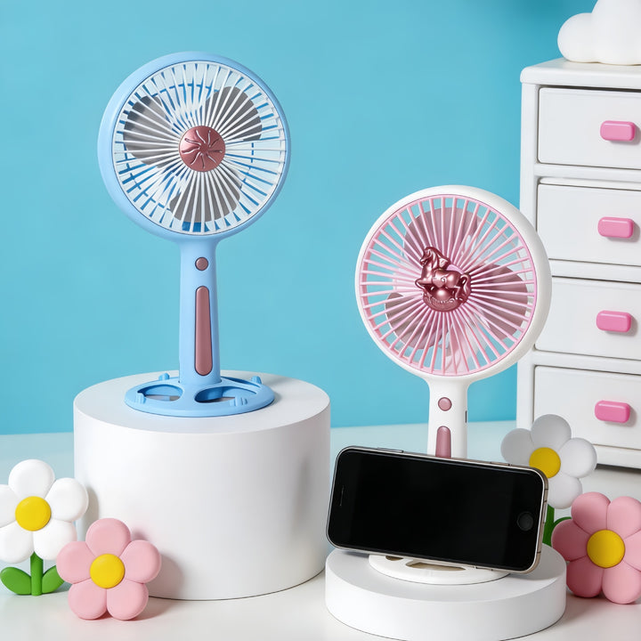 Women's Portable Handheld Fan with Flexible Angle and USB Connection Stornfield