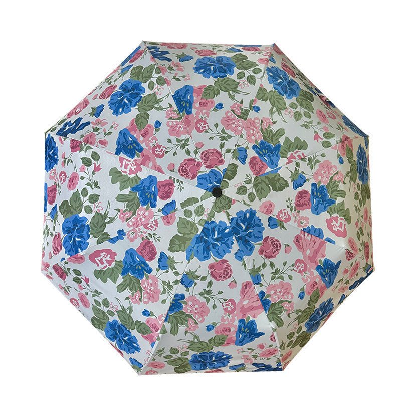 Women's Folding Umbrella with High-Quality Floral Design Stornfield