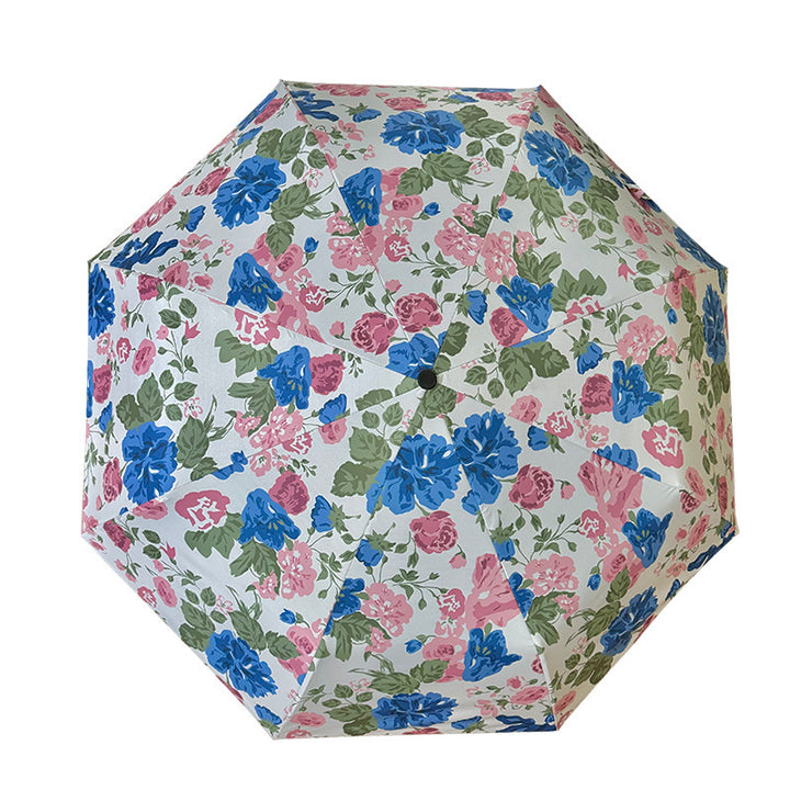 Women's Folding Umbrella with High-Quality Floral Design Stornfield