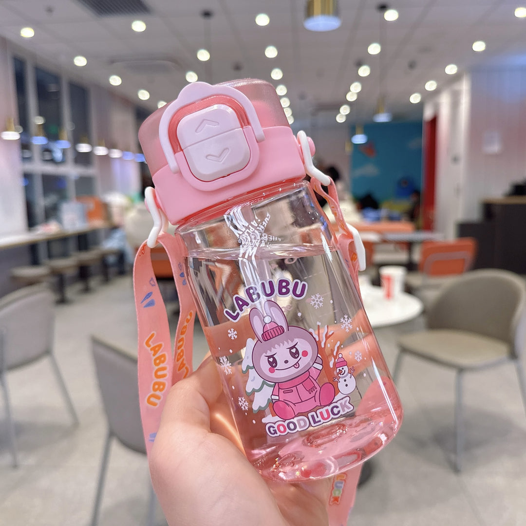 Women's Child-Safe Water Bottle with Practical Silicone Strap Stornfield