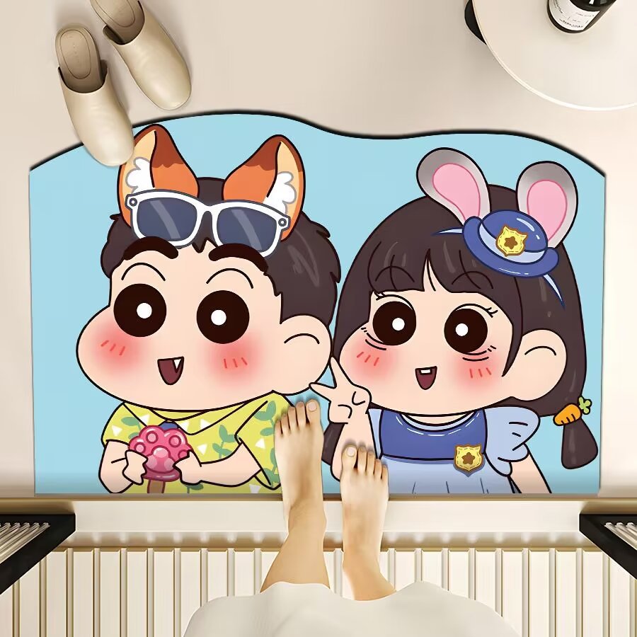 Playful Cartoon-Themed Floor Mat Stornfield
