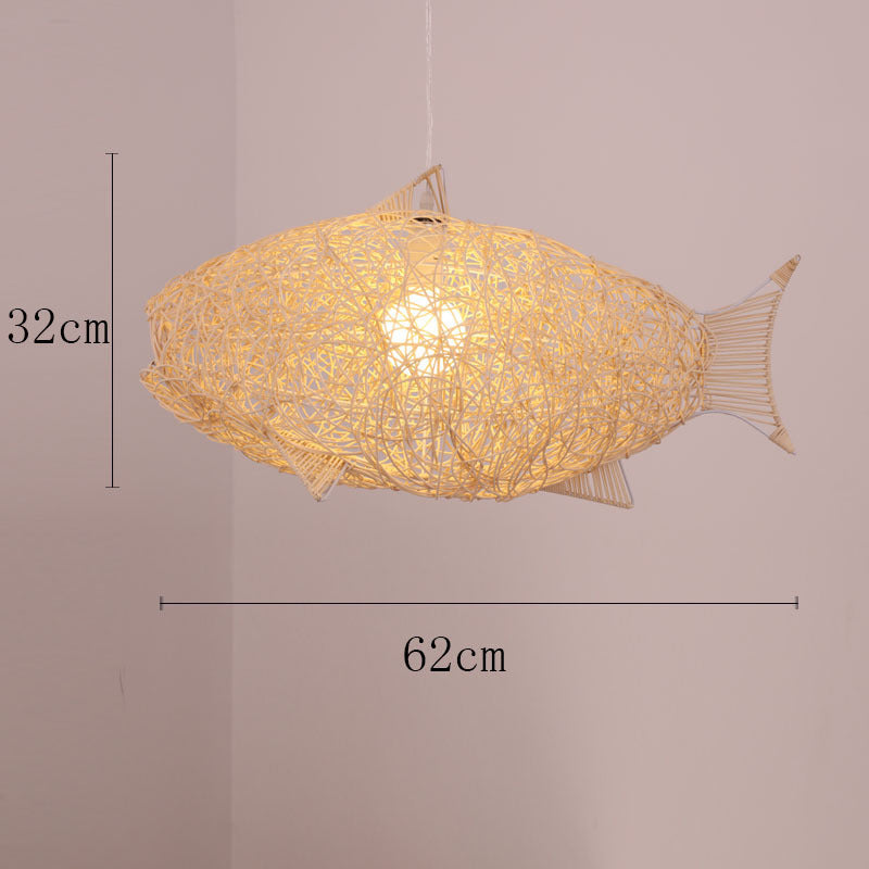 Organic Woven Pendant Light